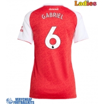 Arsenal Gabriel Magalhaes #6 Replica Home Shirt Ladies 2025-26 Short Sleeve